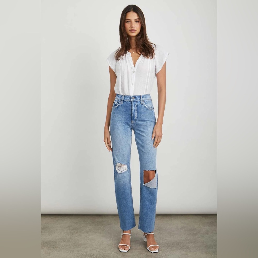 Rails Women's Light Blue Straight Leg Jeans